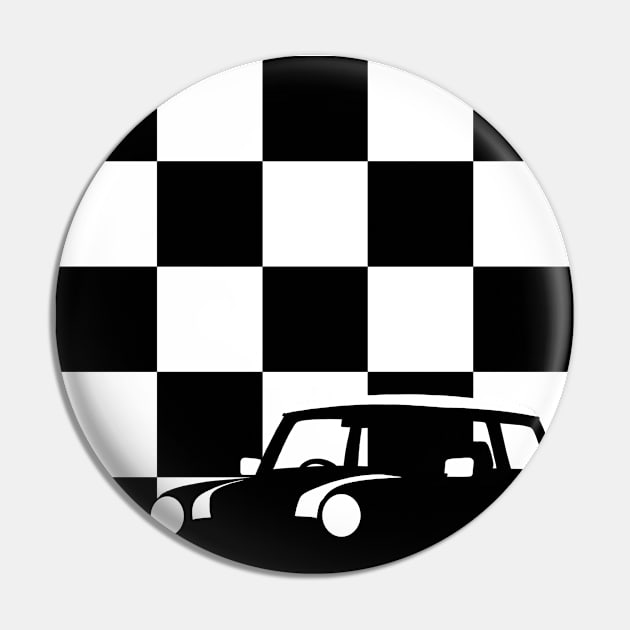 Monochrome Mini Cooper Pin by y30man5