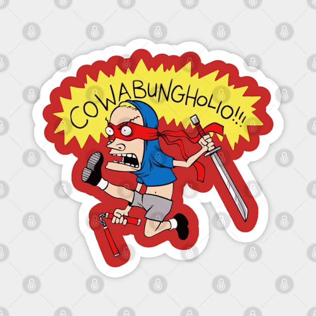 Cowabungholio Beavis Fight Magnet by EvangelistaPro