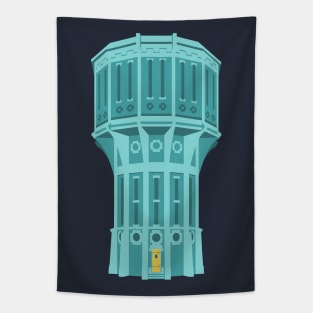 Water tower in Leiden Holland Tapestry