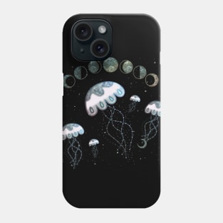 Wonderful jellyfish with stars Phone Case