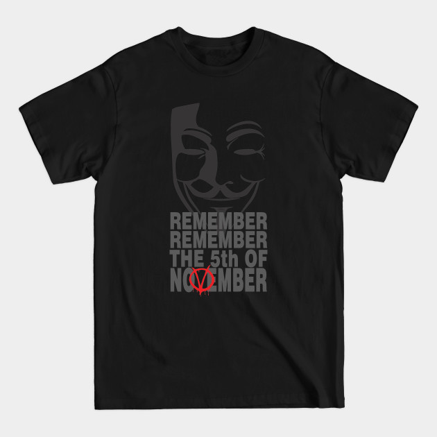 Disover 5th of November - V for Vendetta - V For Vendetta - T-Shirt