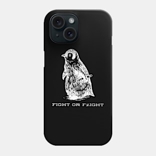 Fight or Flight Funny Penguin Pun Fight Or Flight Meme Phone Case