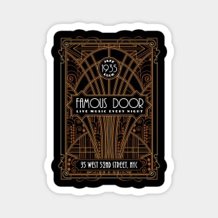 Famous Door Jazz Club Magnet