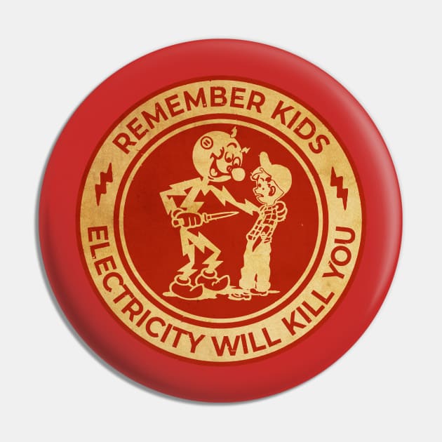 Remember Kids Red Art Pin by TEWAXXX99