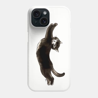 Black cat lady Phone Case