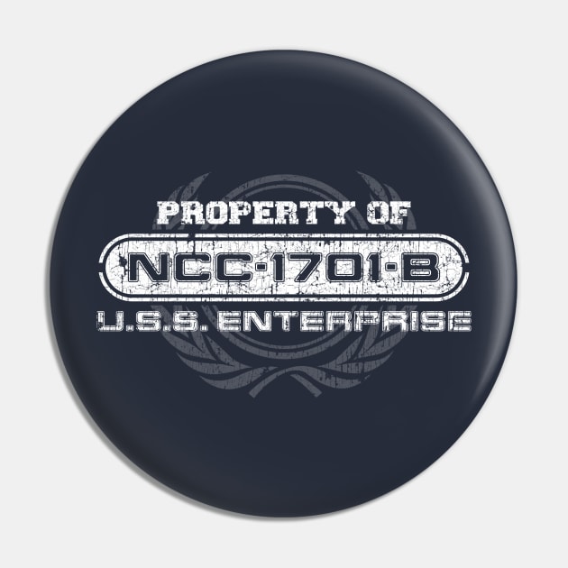 Vintage Property of NCC1701B Pin by JWDesigns