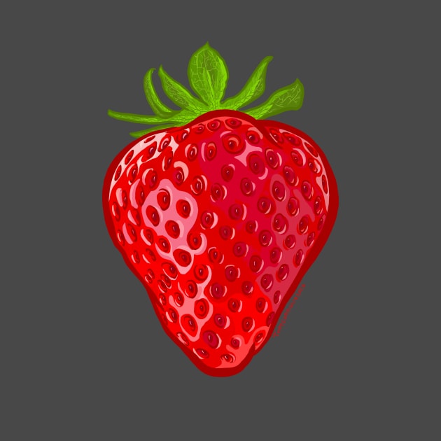 Red Juicy Strawberry by doubletony