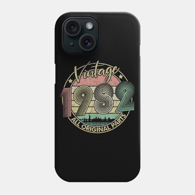 Vintage 1982 Retro 38th Birthday Gift for Men Women Phone Case by semprebummer7