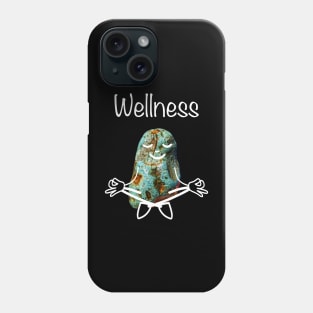 Rockhound Lotus Yoga Pose - Funny Wellness Mental Health Rockhounding Phone Case