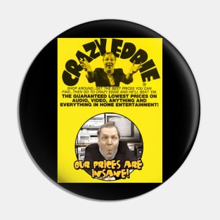 Crazy Eddie - Design 1 Pin