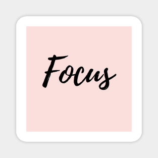 Focus - Pink Background Magnet