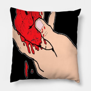 Heart in hand Pillow