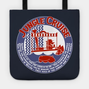 Jungle Cruise (red and blue) Tote