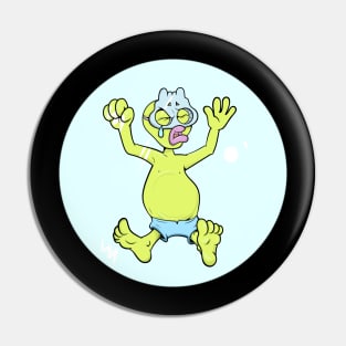 Dope chubby slluks character crying illustration Pin