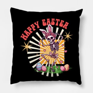 Dancing Skeletons Easter Pillow