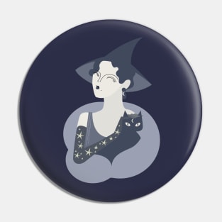 Deco Witch Pin