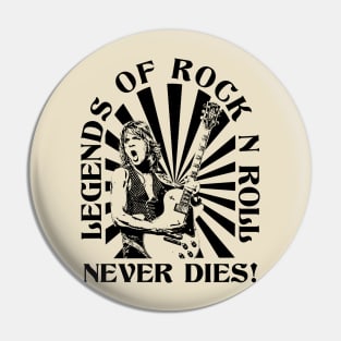 classic legend rock n roll 1970s Pin