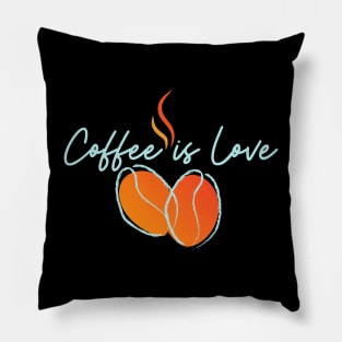 Coffee is Love - Kaffee liebe Dampf Pillow