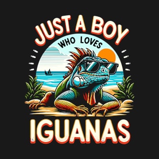 Just A Boy Who Loves Iguanas T-Shirt