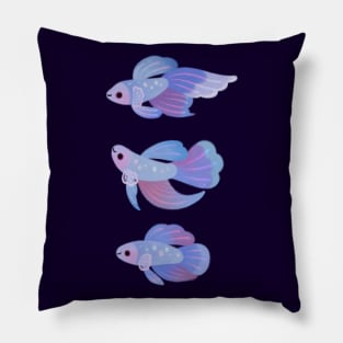 Blue Betta 3 Pillow