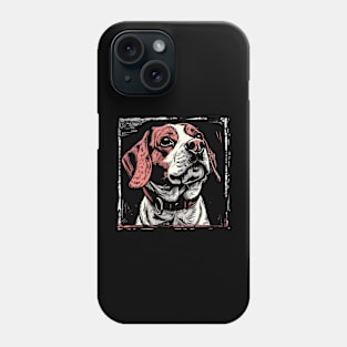 Retro Art Beagle Dog Lover Phone Case