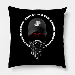 Son of Santa cool Christmas design Pillow