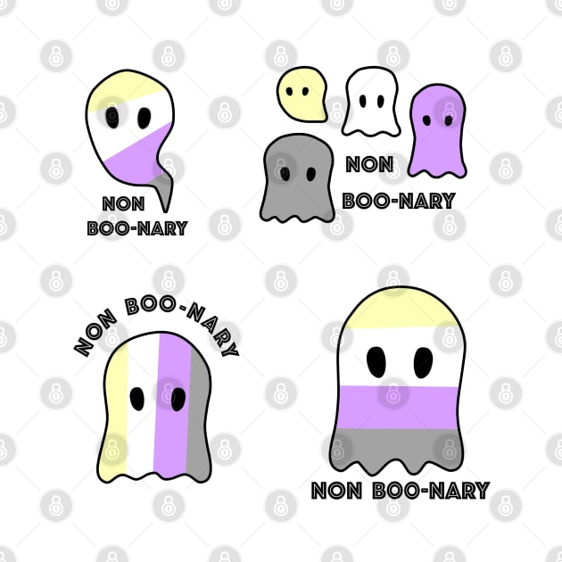 Non Boo-nary Ghosts! by OctopodArts