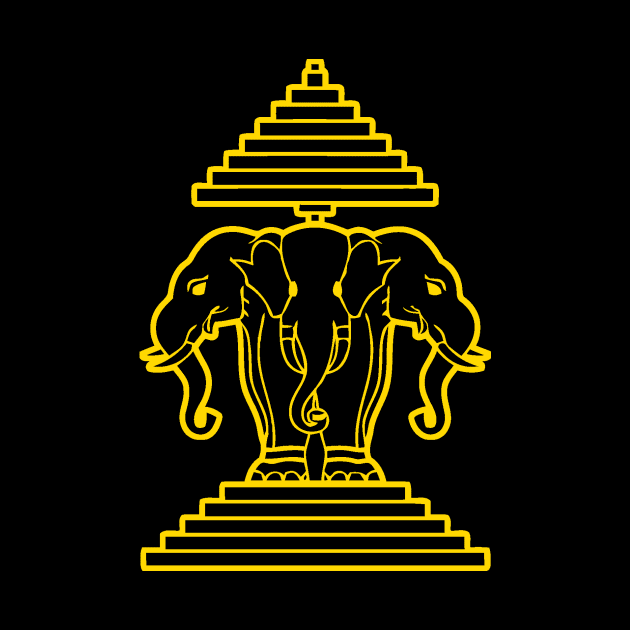 OvO Three Headed Elephant by laoapparel