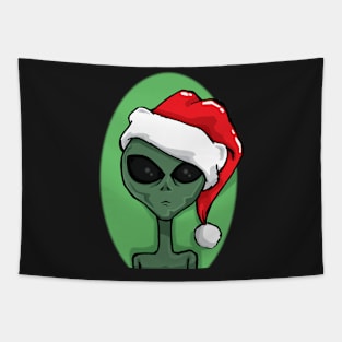 Alien Christmas Tapestry