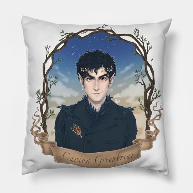 Cardan Greenbriar Pillow by ritta1310