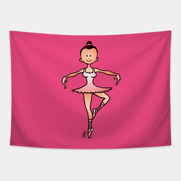 Ballerina Tapestry by Cardvibes