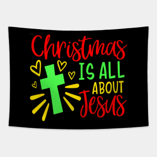 Christmas is About Jesus Lover Tapestry