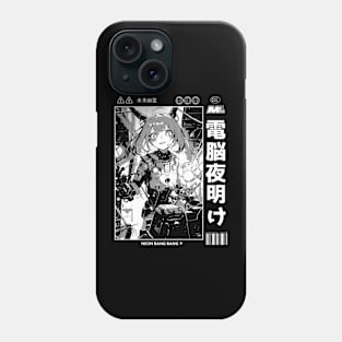 Cyberpunk Anime Cyborg Girl Japan Streetwear Japanese Manga Aesthetic Phone Case