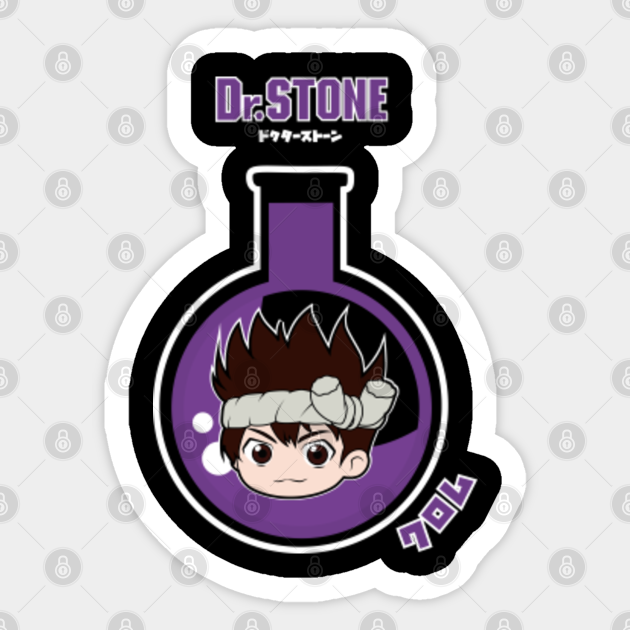 Dr Stone Chrome Chibi Dr Stone Sticker Teepublic Uk