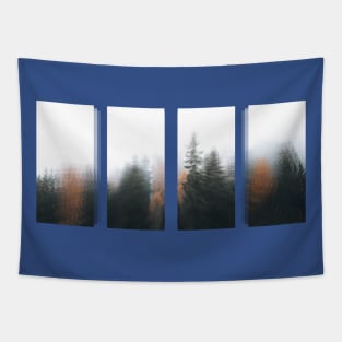 Misty Pine Forest T-Shirt Tapestry