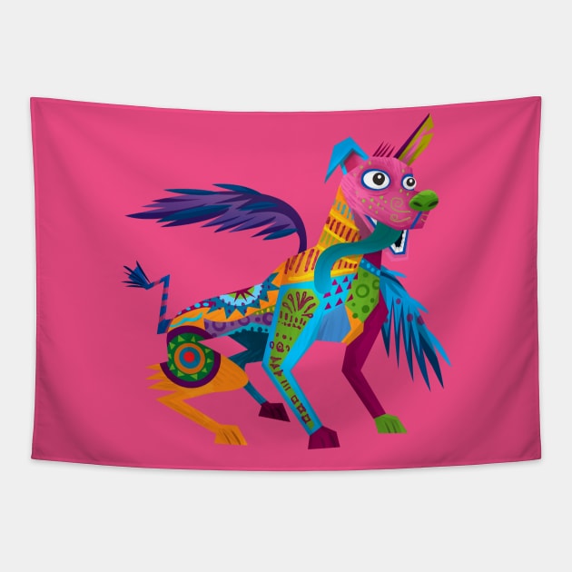 Dante Alebrije Tapestry by Firebluegraphics