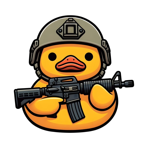 tactical Rubber Duck by Rawlifegraphic