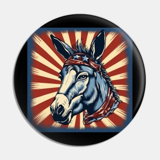 Patriotic Mule Pin