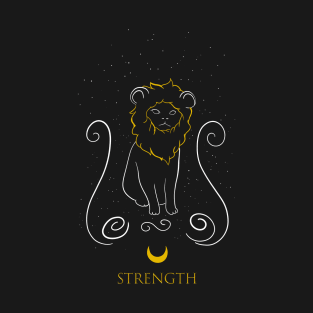 Strength - Tarot Cats T-Shirt