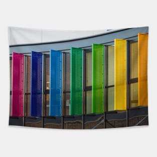 Colorful louvers background Tapestry