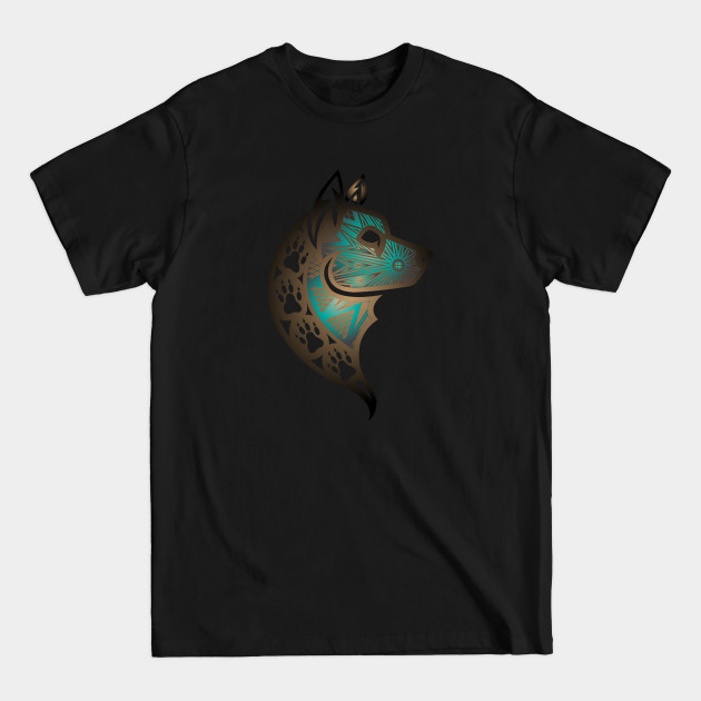 Discover The Wolf (Aqua) - Native American - T-Shirt