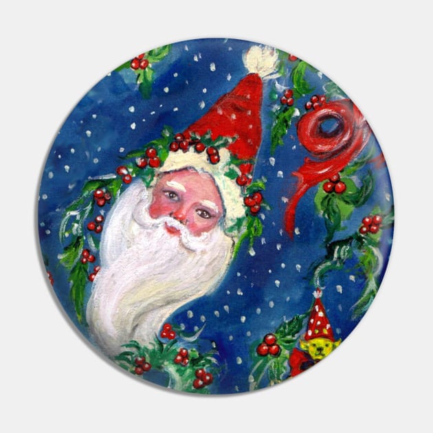 CHRISTMAS NIGHT ,SANTA CLAUS PORTRAIT WITH TOYS Pin by BulganLumini