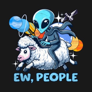 Alien Riding a Sheep T-Shirt