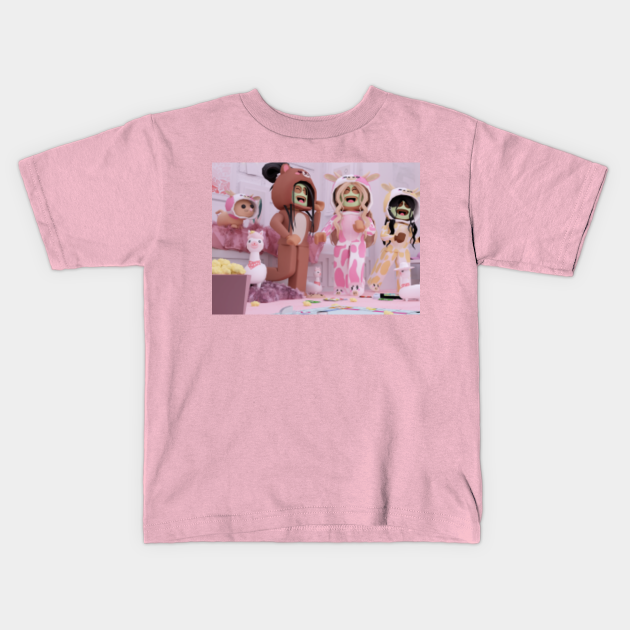 Roblox Girl Slumber Party Roblox Kids T Shirt Teepublic - t shirt roblox girl pink