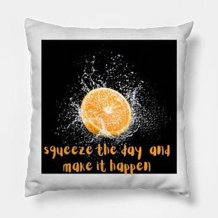 orange splash Pillow