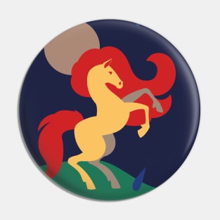 Moon Horse Pin