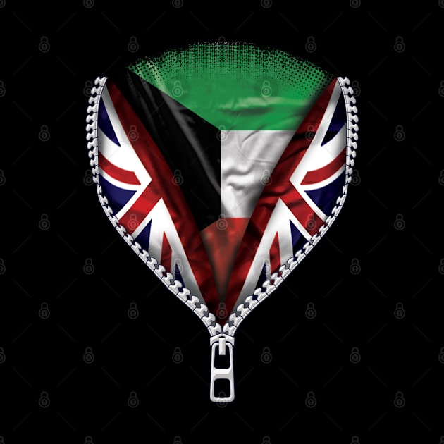 Kuwaiti Flag  Kuwait Flag zipped British Flag - Gift for Kuwaiti From Kuwait by Country Flags