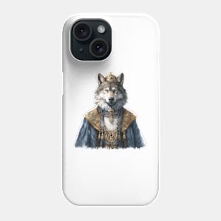 Watercolor Victorian Wolf #3 Phone Case