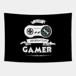 Video Older Generation Gamer Tapestry