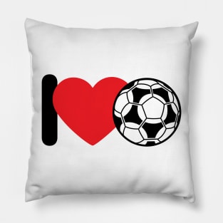 I Love Football Pillow